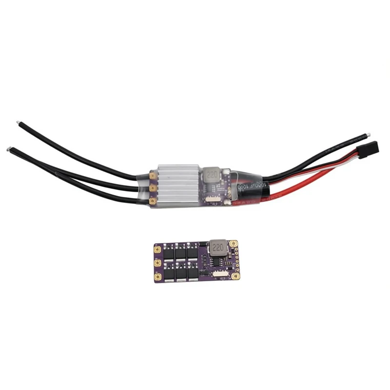 1PCS 2-6S 75A Brushless ESC Support AM32 / ESCape32 Firmware Optional WiFi Link Parameter Tuner for RC Fixed Wing Plane/Car