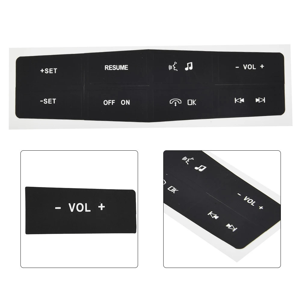 

Car Steering Wheel Control Button Repair Decals Sticker For Ford For Mustang 2010-2012 Vinyl Steering Wheel Button Repair Decal