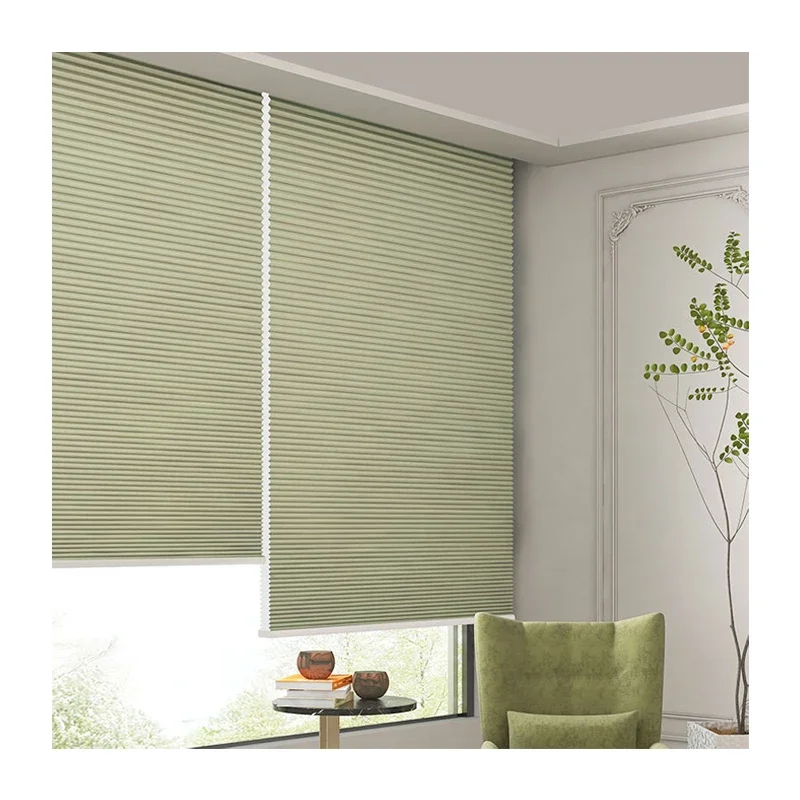 High Quality Cordless Automatic Honeycomb Shade Curtain for Living Room Hand Supported Honeycomb Blinds