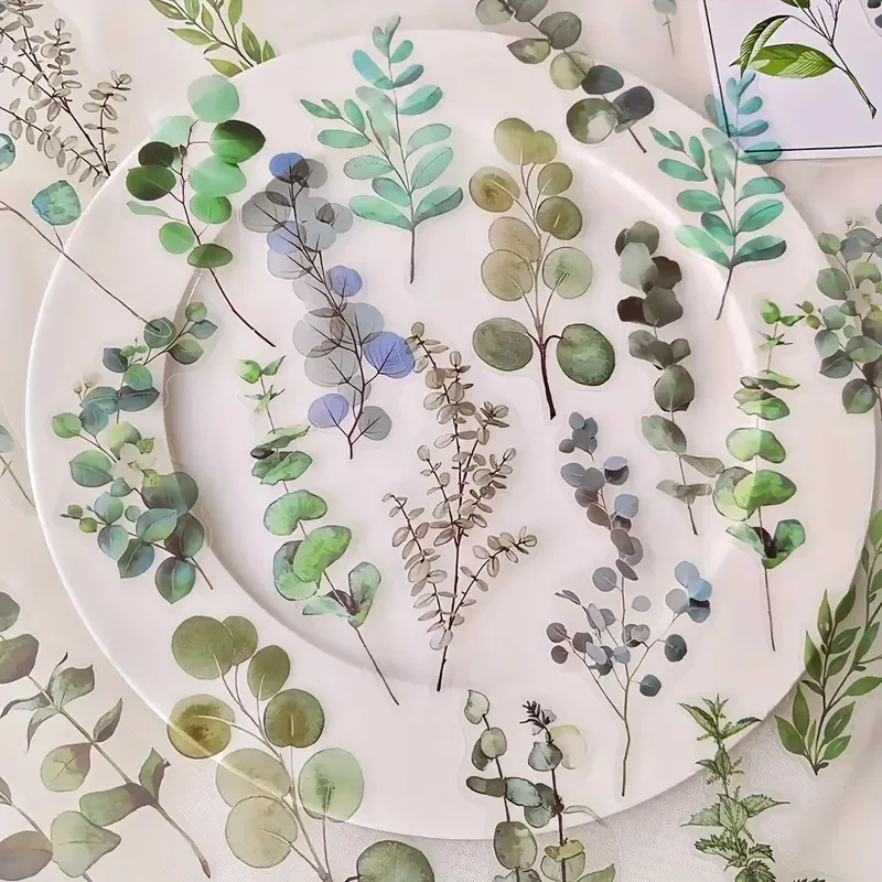 

40 Pcs/pack Kawaii Creative flower plant Stickers hand tent DIY Sticker Labels Scrapbooking Material Junk Journal Supplies