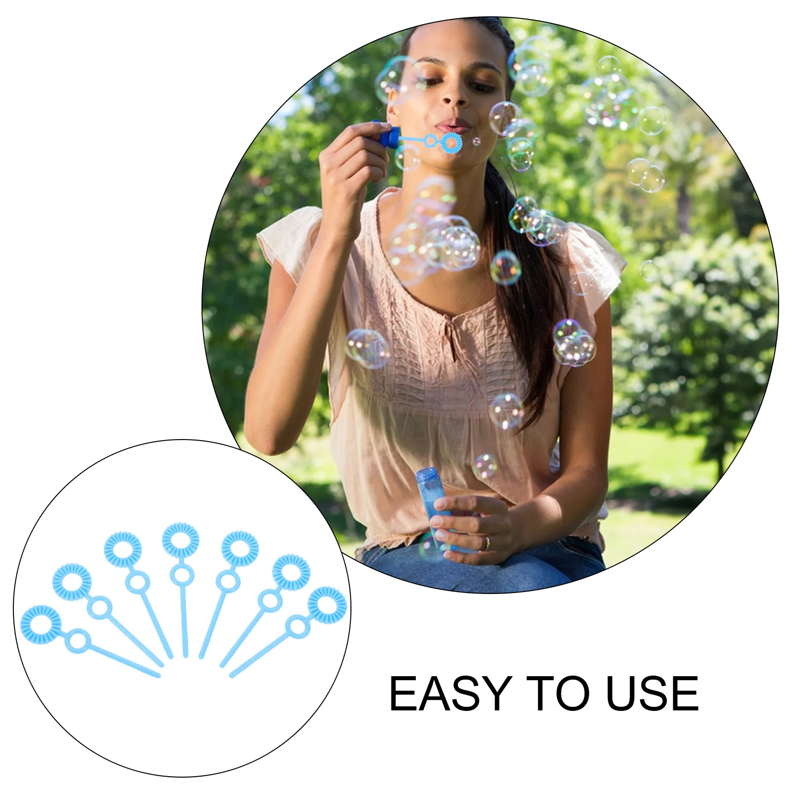 120 قطعة صانع الفقاعات الصولجانات مجموعة تصميم مريح للأطفال الصغار الأنشطة الخارجية الاحتفالات حفلة لصانع الفقاعات لعبة