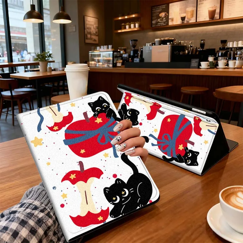 

Creative Cat Pattern Case For iPad Pro 10th 11th 5th 6th 7 8 9 2 gen 11 13 M4 M5 10.2 9.7 12.9 10.5 10.9 Inch Tablet