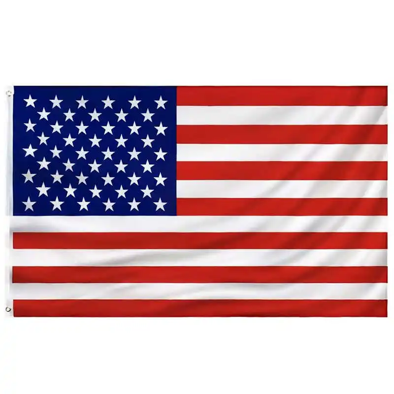 

American Flag USA 3x5 Feet Polyester Pongee Stars And Stripes Printed US Flags Banners For Decoration Celebration Parades Sports