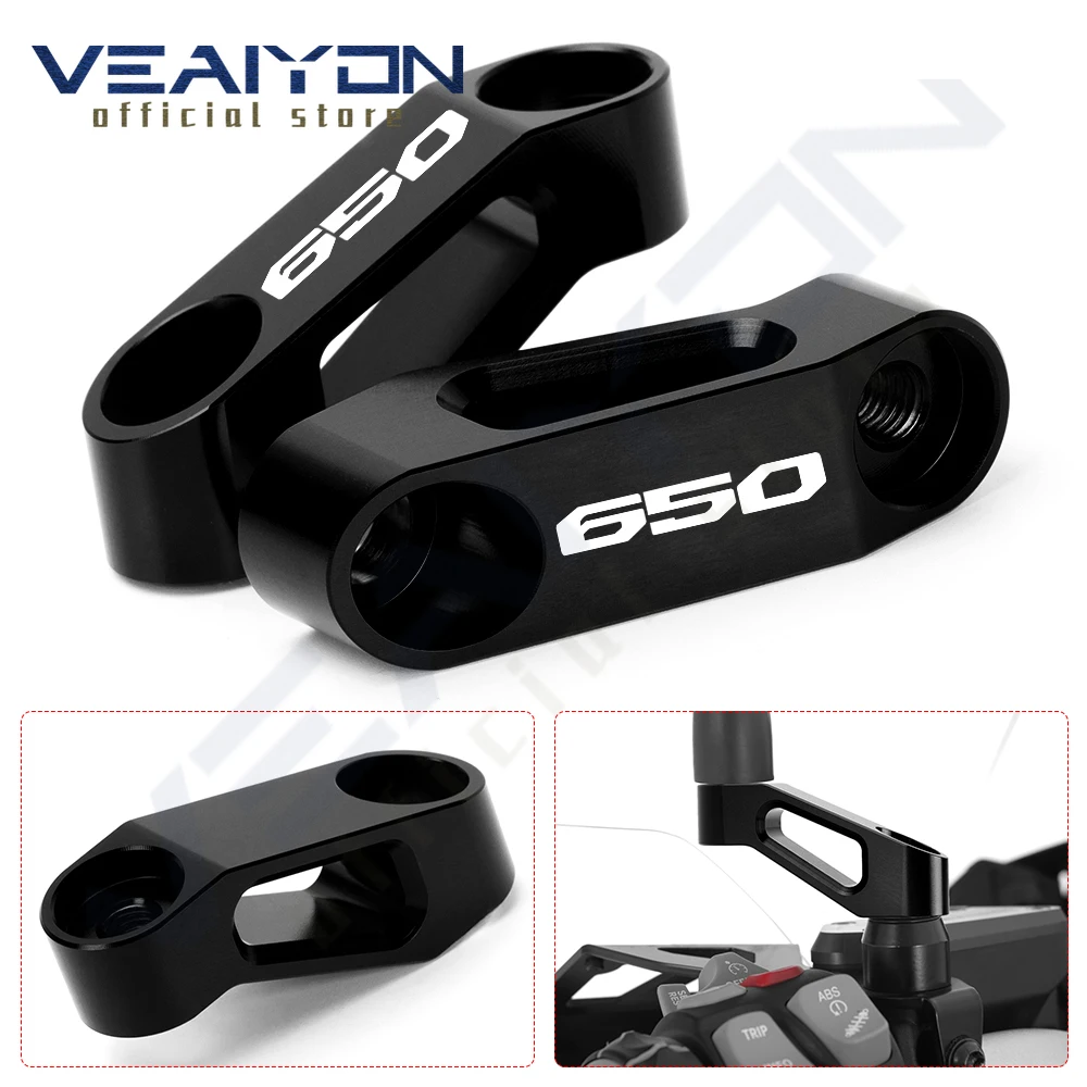 

For CBR650 CBR 650R 650F -2024 2025 All Year motorcycle accessories Mirror Riser Extenders Spacers Extension Adapter Adaptor