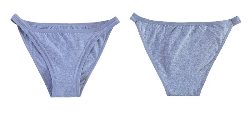 3-teiliges Set Damen-Slips aus Baumwolle mit niedrigem Bund und Netzseitenfeldern, brasilianische Höschen, sexy Dessous, bequeme, atmungsaktive Unterwäsche, M-XL – Detail 8