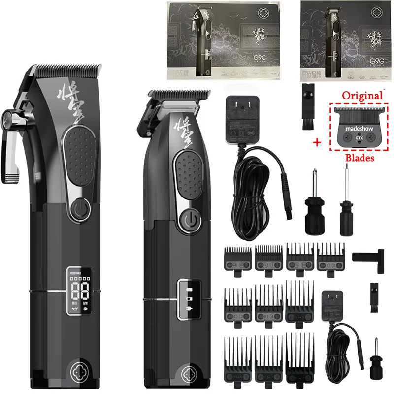 2024 Nieuwe Madeshow General Series G9C G9G Barbershop Kapsalon Heren Vintage Professionele Tondeuse Oliekop Gradiënt Faders