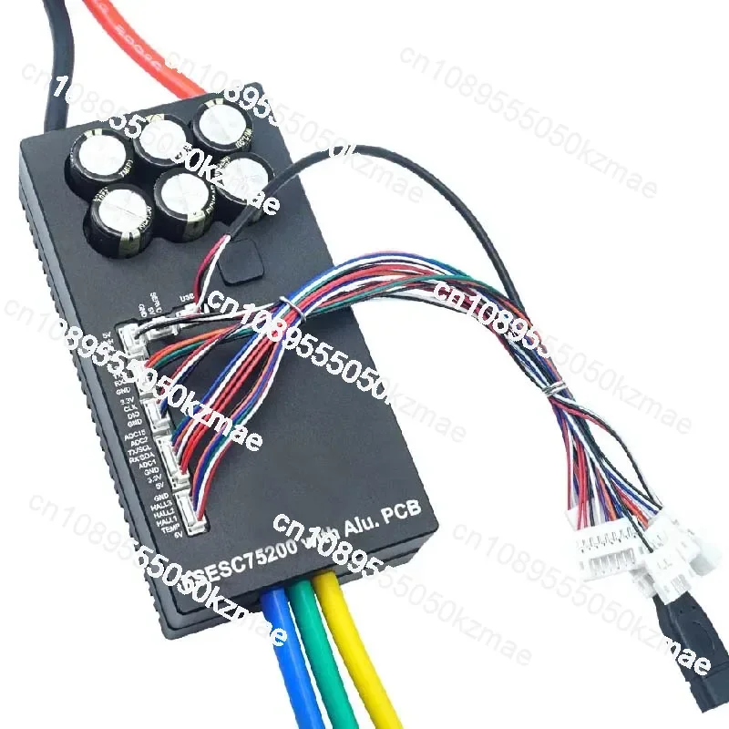 

FLIER 75200 Сильноточный контроллер VESC 24 В-84 В для доски для серфинга, боевого робота AGV