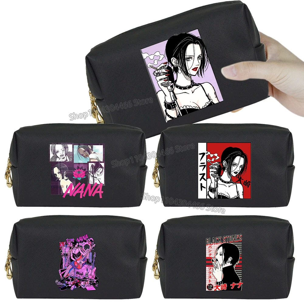 Nana Women's Hand Bag Ladies Anime Makeup Bag Fashion Lady Bags Waterproof Make Up Bags Trendy Cell Phone Purses for Female Gift