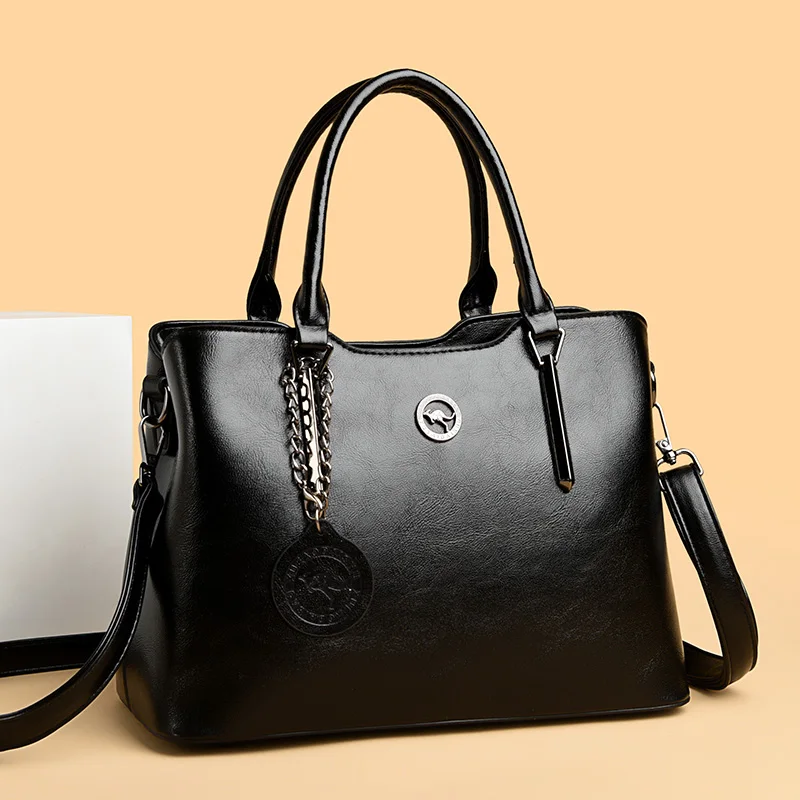 

Women 3 Layers Top-Handle Bags Large Capacity Designer Shoulder Bag High Quality Leather Crossbody Ladies Handbags Commute Totes