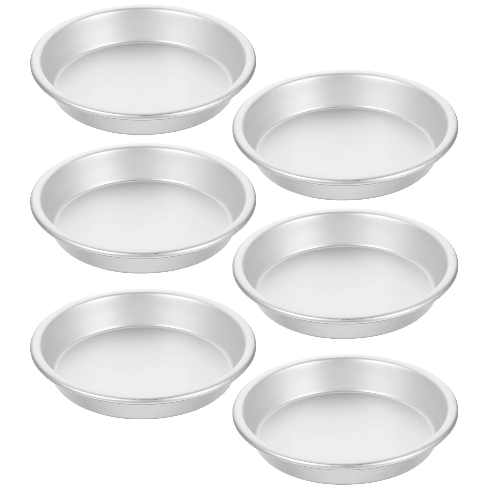 

6Pcs Cake Tray Aluminum Alloy Baking Mold Set for Pudding Jelly Cupcake Mini Tart Pan Reusable Non-Stick Muffin Tin for Home