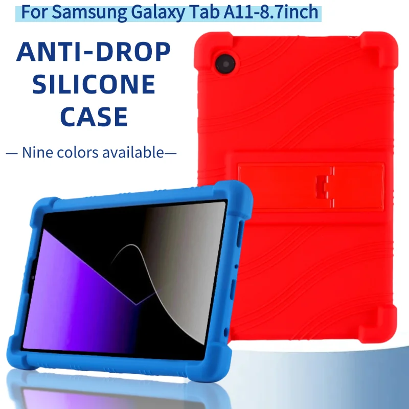 

Shockproof Soft Silicon Case for Samsung Galaxy Tab A11 8.7inch Protective Cover with Stand Compatible with SM-X135G SM-130