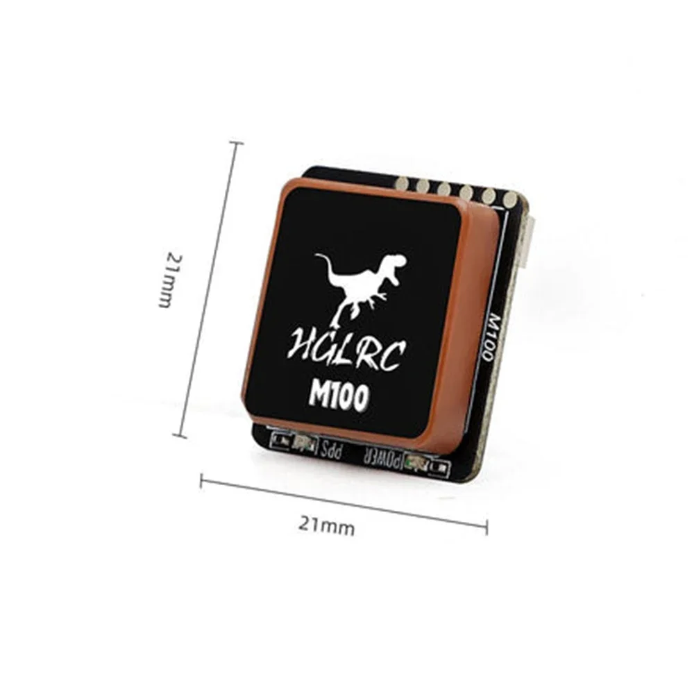 HGLRC-módulo GPS de M100-5883 compacto, ligero, con Chip de décima generación y brújula para FPV, UAV de ala fija