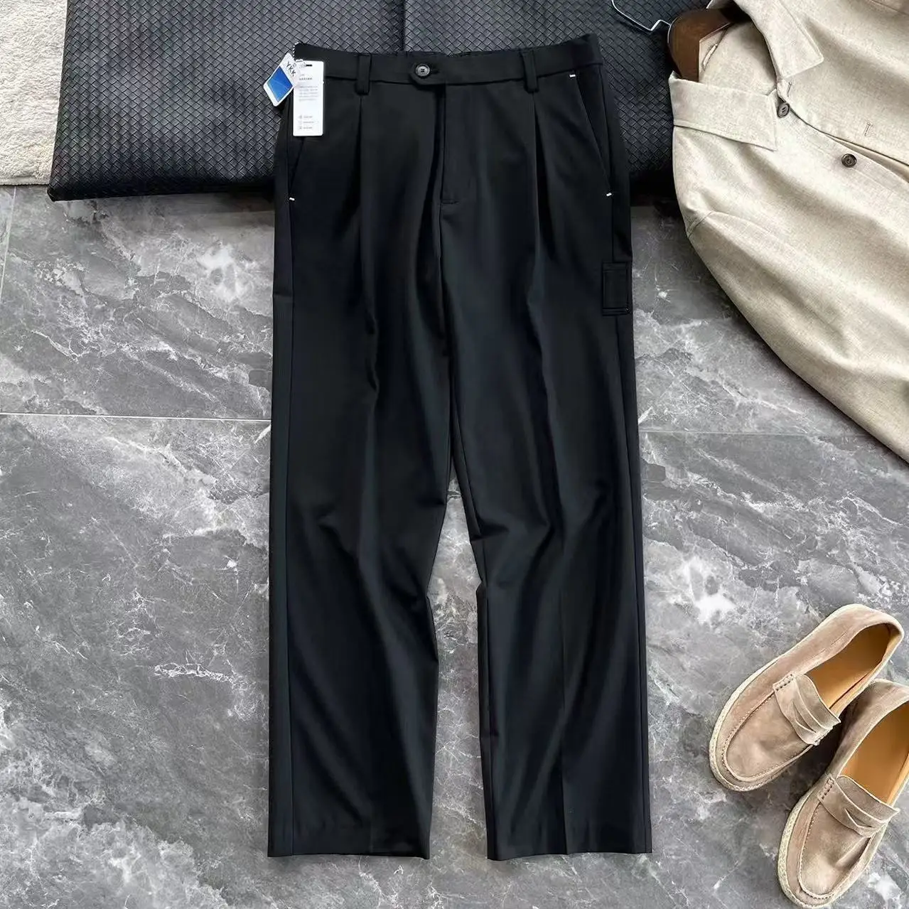 BC Italian new fashion casual trousers men's old money style business simple versatile trousers