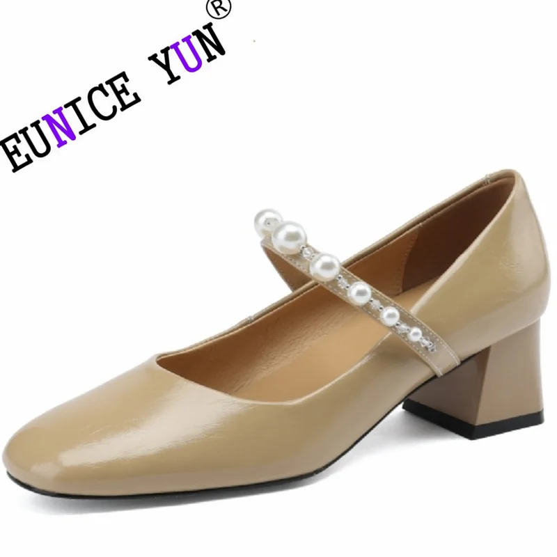 

Женские туфли на толстом каблуке, из натуральной кожи, размеры 34-40