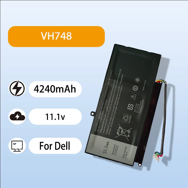 

Premium VH71 Laptop Battery For Dell Vostro 5460 5470 5560 14 5439 P41G 11.1V 4240mAh High Performance Battery