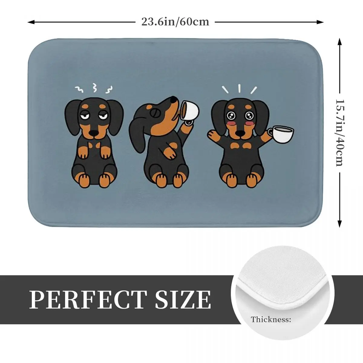 Pablo Picasso Wild Wiener Dog Dachshund Doormat Kitchen Entrance Home Floor Mat Non-slip Carpet Rug for Living room Footpad Mats