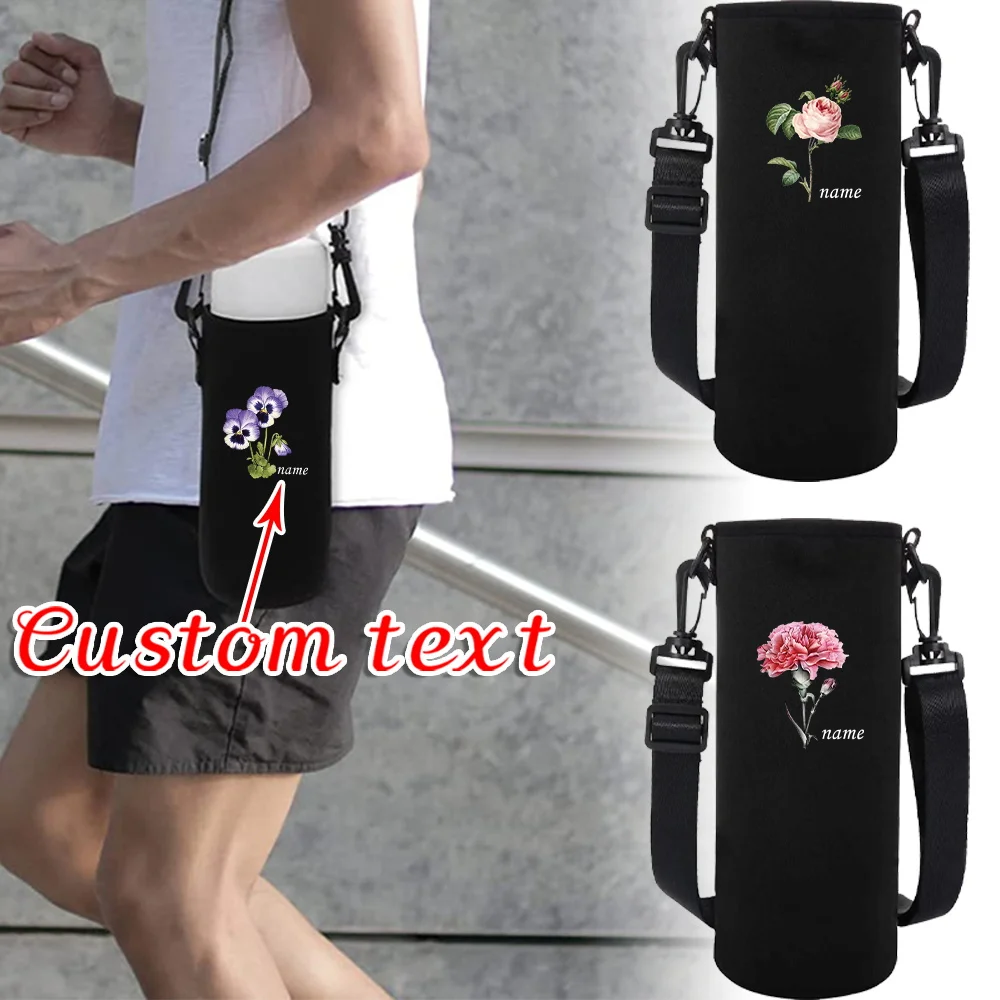 

Personalized Customized Name Adjustable Shoulder Straps Water Cup Insulation Sleeve Custom Products Multiple Capacity Water Cup