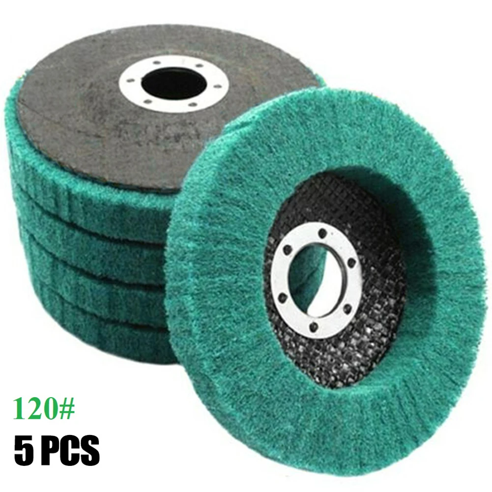 Polishing Buffiing Wheel 4in Diameter Fast Cut Flat Type 27 13300 Max RPM 320 Grit Buffing-up For Angle Grinder