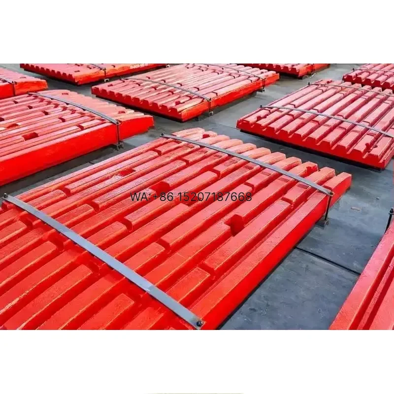 Wmwmnu for Huayun Manufacturer Jaw Crusher Tooth Plate Durable High Manganese Steel Casting Spare Parts Moving Stationary Jaw