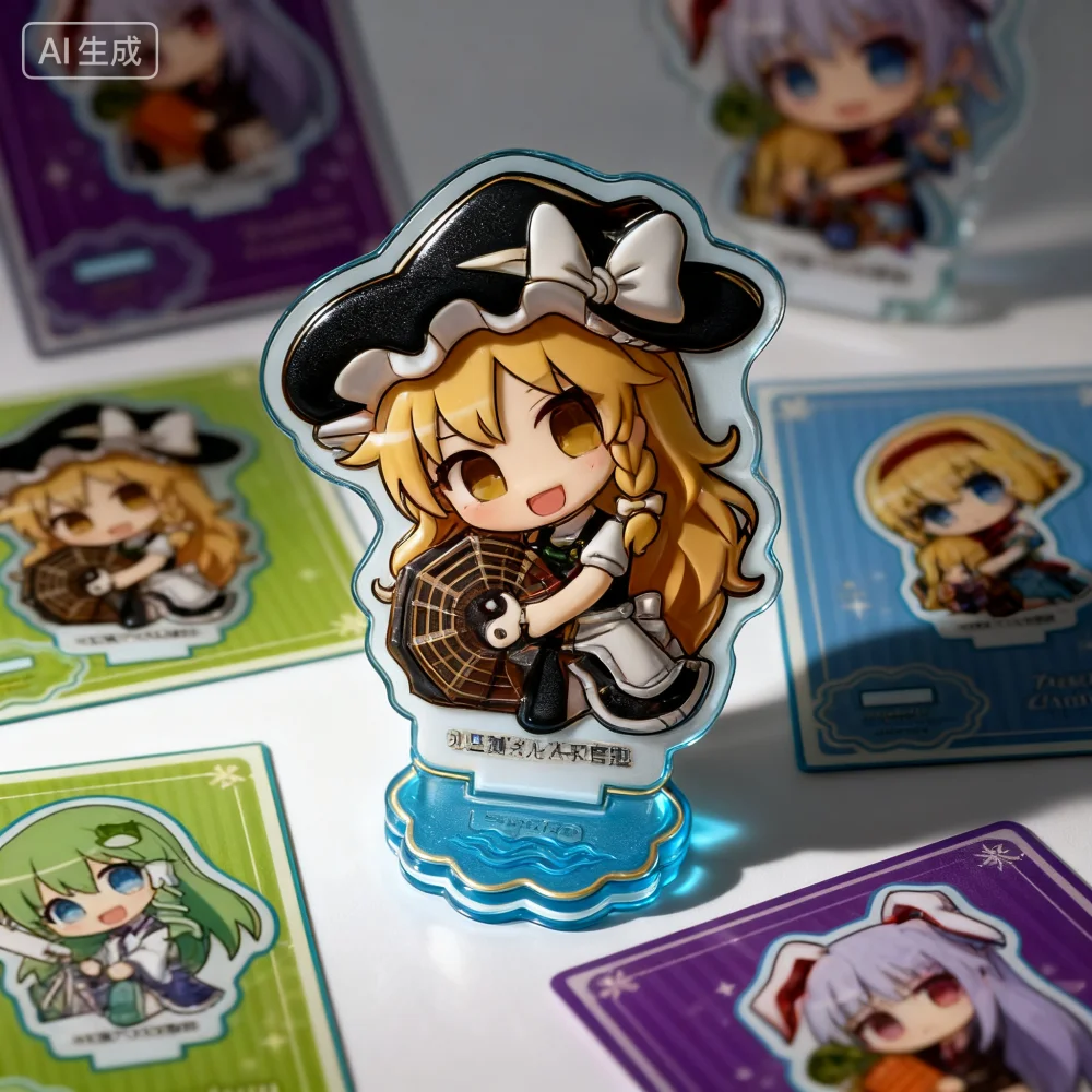 

Customizable Popular 10cm acrylic touhou project hd figure animation toy desktop ornament collection charm fans gifts