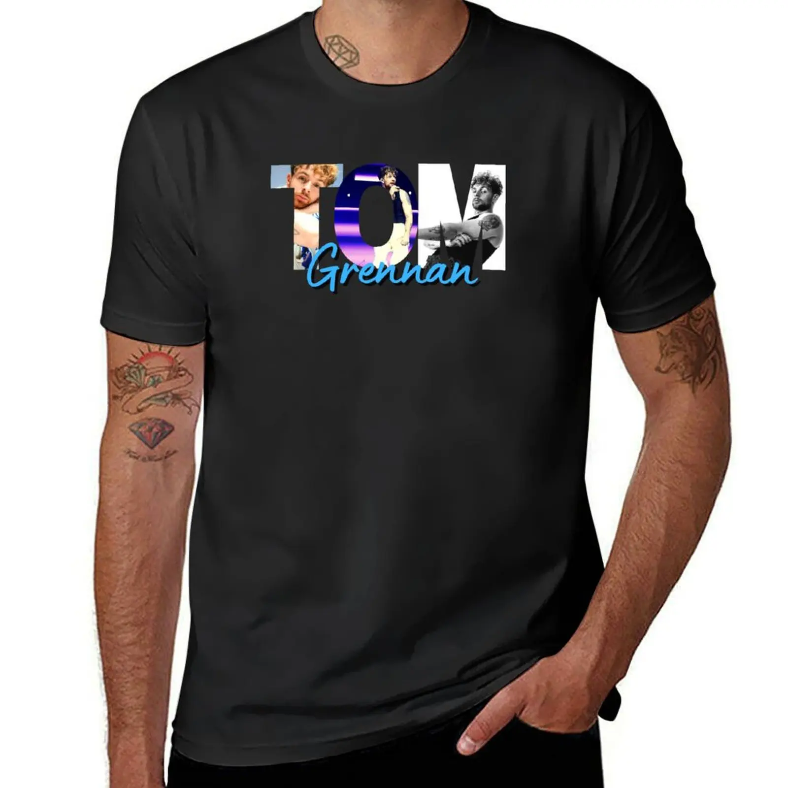 

Tom Grennan classic t shirt | Tom Grennan sticker T-Shirt plus size tops baggy shirts blue archive summer tops t shirt for men