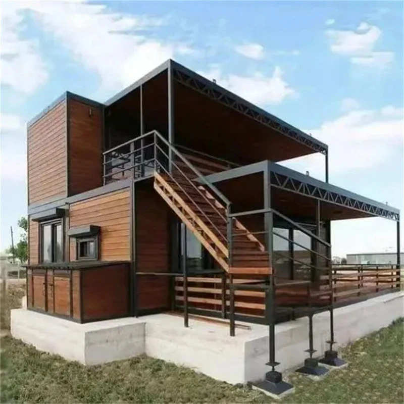 

Prefab Houses 2 Story Mobile Homes Expandable Container House Tiny Folding Room Vacation House Parent Child Leisure Venue