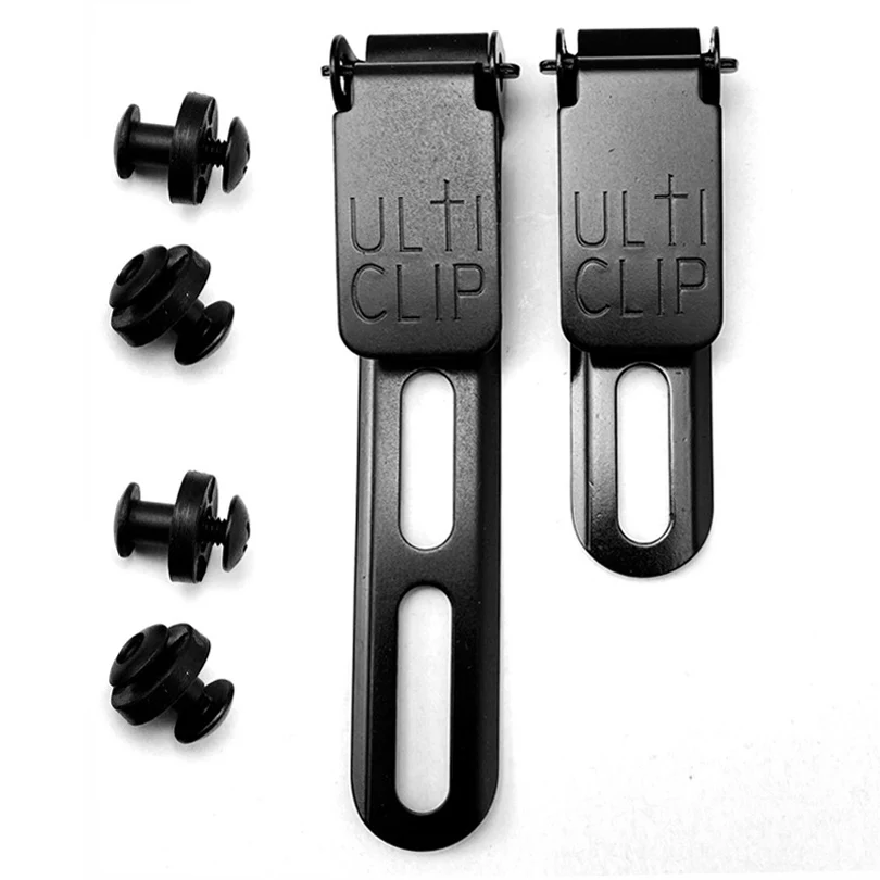 2 maten roestvrijstalen oppervlak titanium plating KYDEX schede schede holsters Ultituck taille Ulti clip riemklem DIY onderdelen