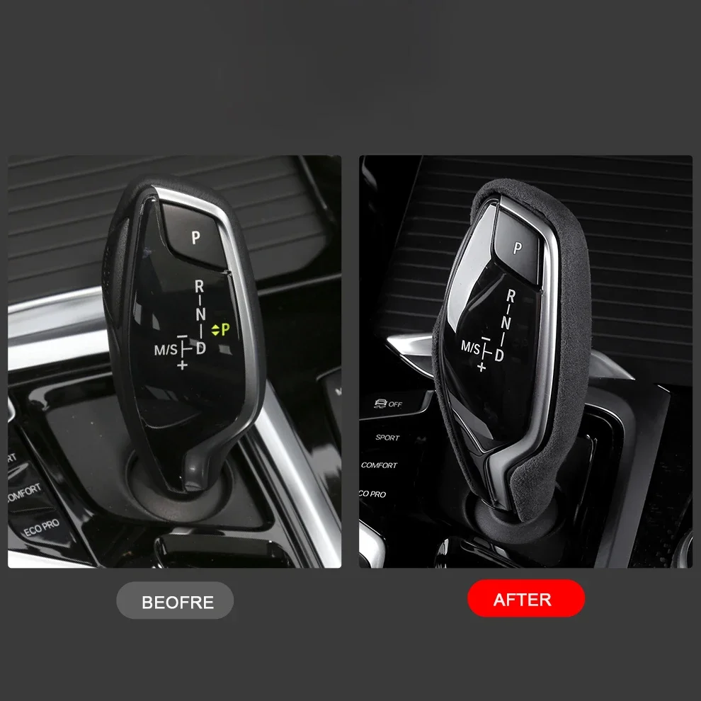 Suede Overlay Cover Gear Stick Collar for BMW G30 G38 G32 G11 G12 X3 X4 G01 G02 G08 2018 2019 2020 2021 2022 2023 2024