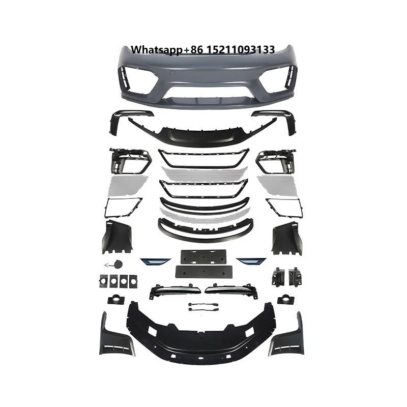 Car Modification Body Parts PP Plastic Front Bumper Assembly Bodykit for 718 987 Upgrade GT4RS Body Kit