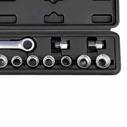 /72 /Tooth /Ratcheting Pass Through Socket Wrench Set 180 Degree Swivel Head Alloy Steel For Automotive Repair And Tight Space M