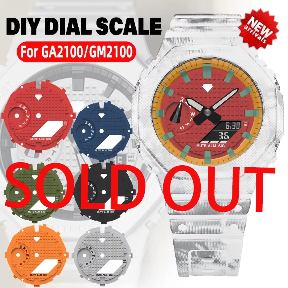 Luminous Hour Marker For GA2100 GA2110 Dial Ring DIY Watch Scale Ring Index Modification Dial Watch Accessories