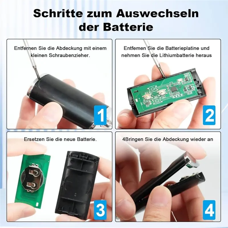 【أدوات منزلية】جهاز إرسال محمول لباب المرآب وجهاز تحكم عن بعد 868.3 BS Mhz فتحت باب المرآب لفتحة باب المرآب Hormann BS