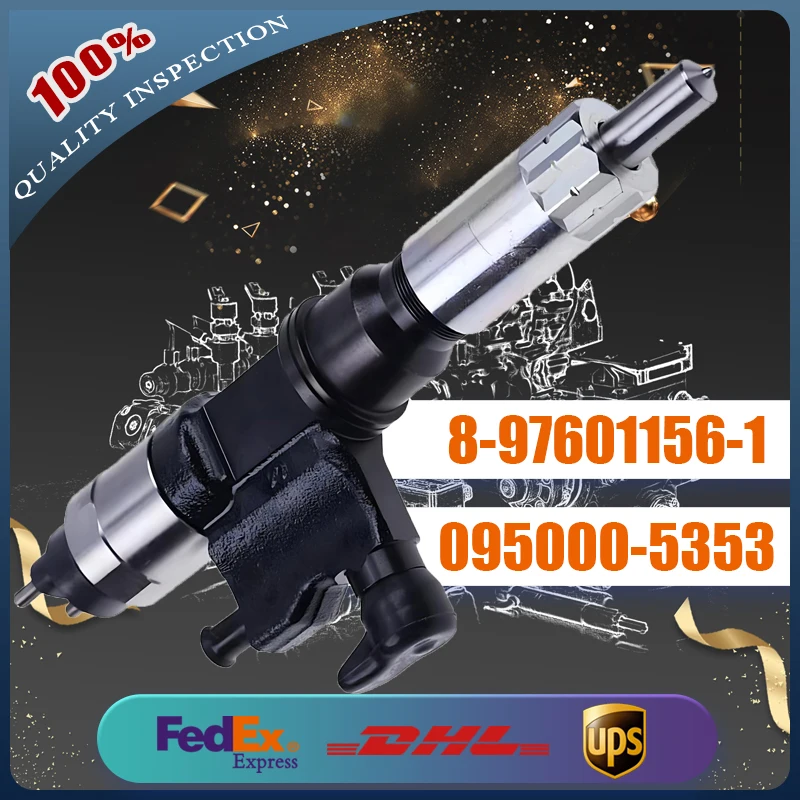 

Common Rail Fuel Injector 095000-5350 095000-5353 8-97601156-1 for Isuzu Engine 4HK1 6HK1 Truck FVR FTR FXR HTR HVR HXR