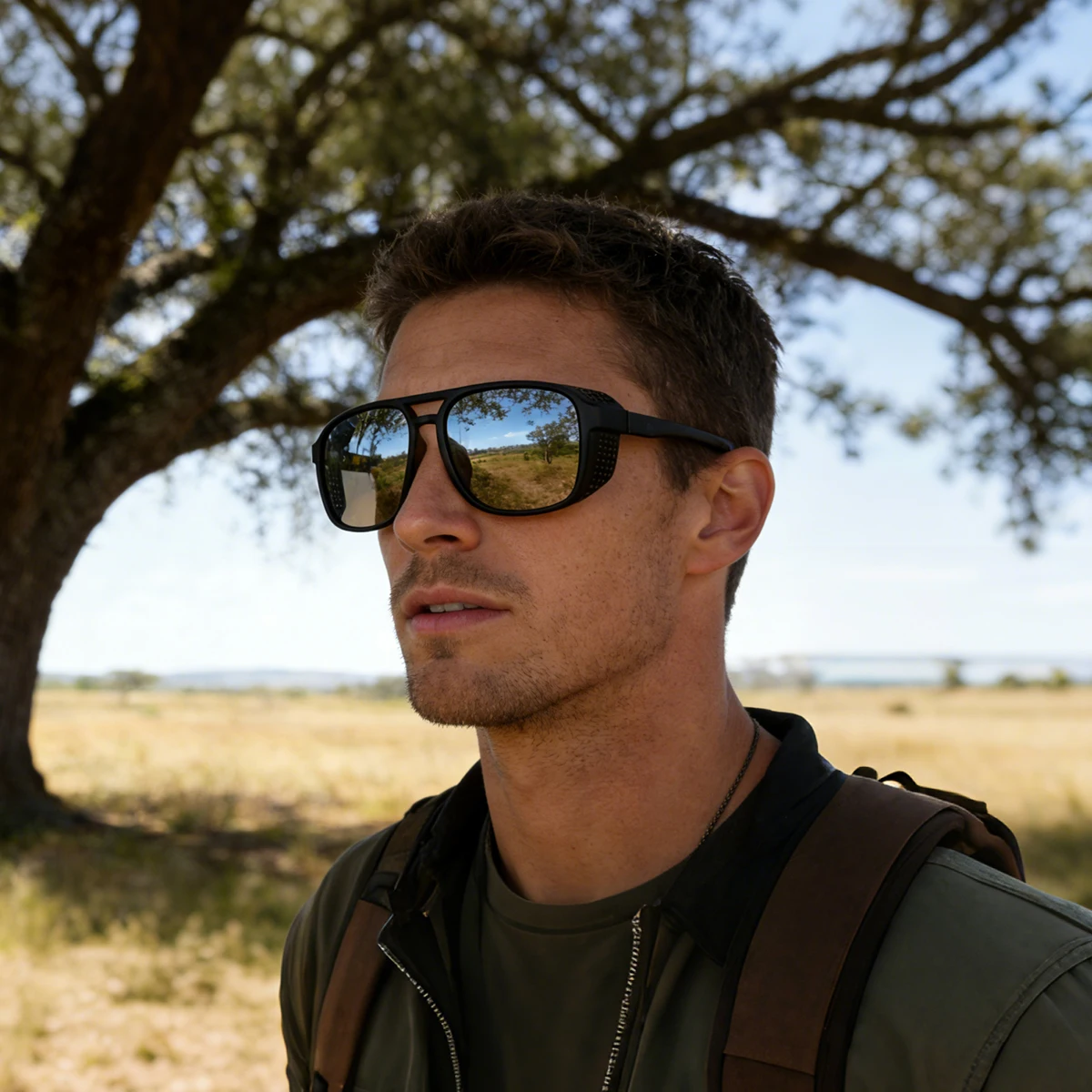 Polarisierte Sport-Sonnenbrille UV400 Fahrbrille Laufbrille für Männer und Frauen Professionelle Winddichte Outdoor UV400 Schutzbrille – Detail 1