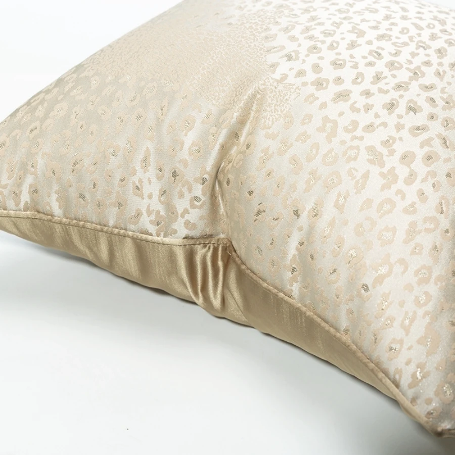 Luxury Leopard Jacquard Cushion Covers 30x50 45x45 50x50cm, Zipper Sofa Pillowcases for Living Room Decor