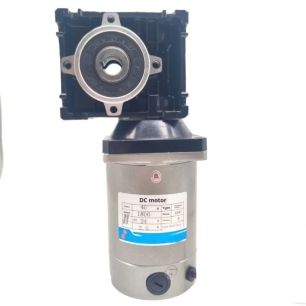 450W DC Reduction Motor Worm Gear Reducer 12V/24V High-Power Variable Speed Motor