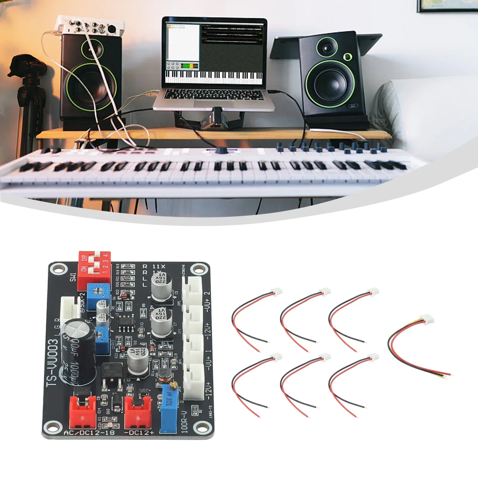 Efficient TS VU003 VU Meter Driver Board  Durable Fiberglass ABS Material  Stable Performance  Quick and Easy Replacement