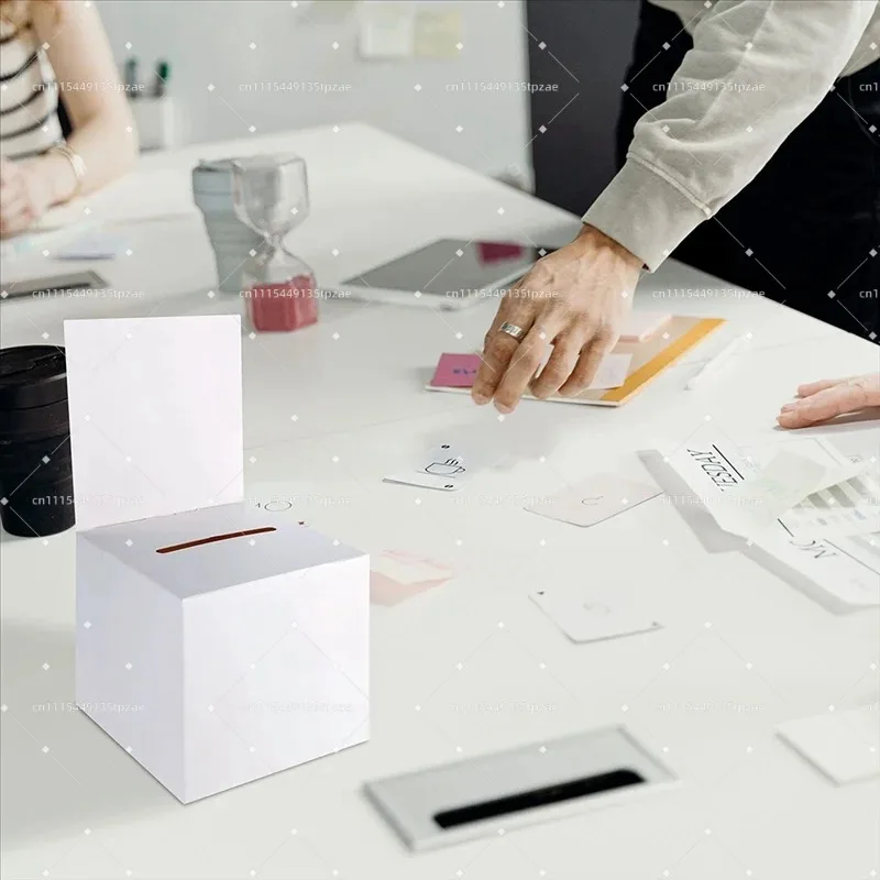 30Pcs Ticket Collection Box With Slot Removable Fundraising Charity Container B50B-30Piece