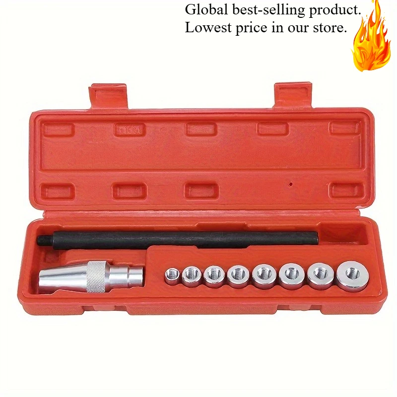

10pcs Universal Clutch Aligning Tools Kit, Clutch Aligner Hole Corrector Tools With 8 Collects Ranging 11~25mm Automotive Tools