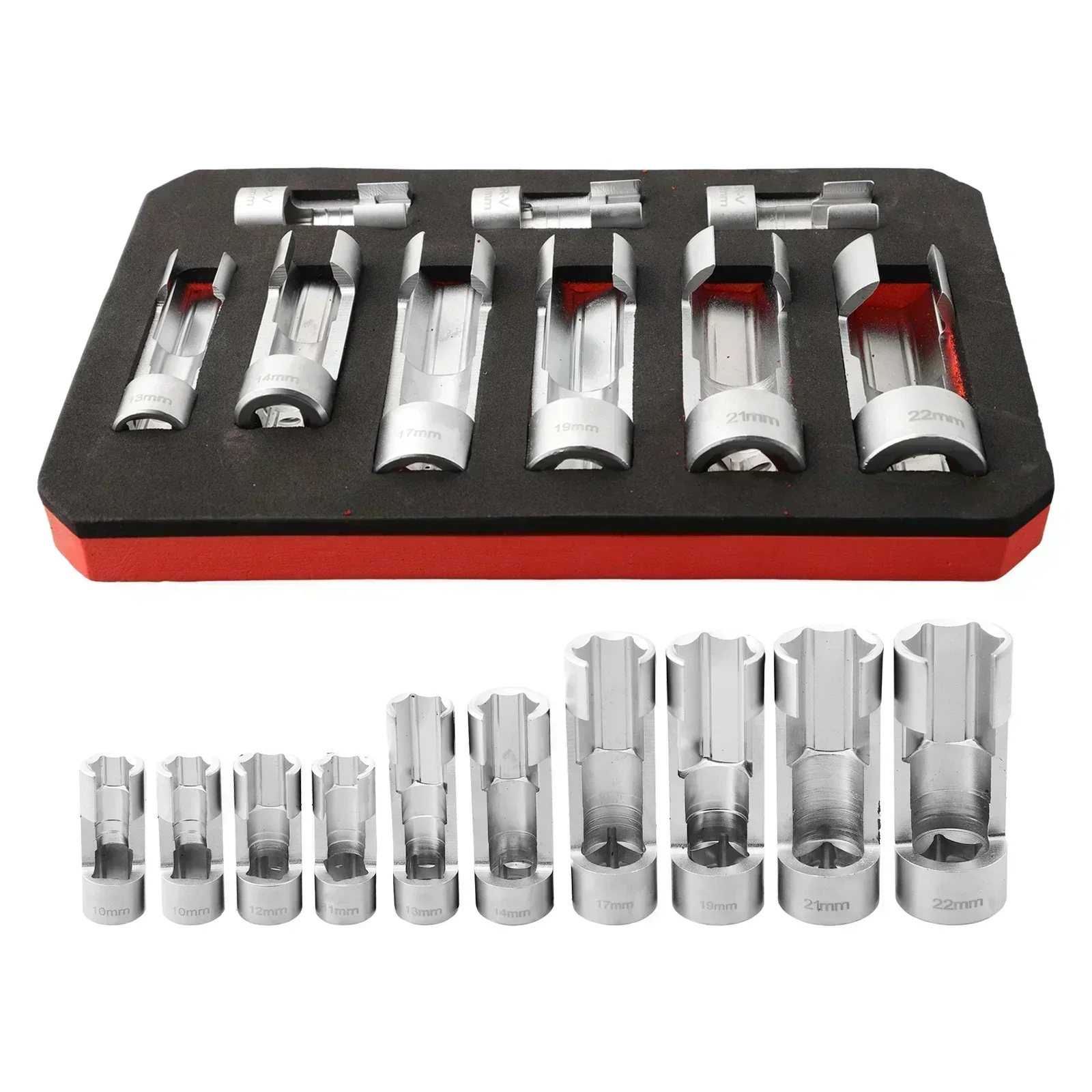 10-22mm Diesel Injector Fuel Pipe Socket Wrench Set