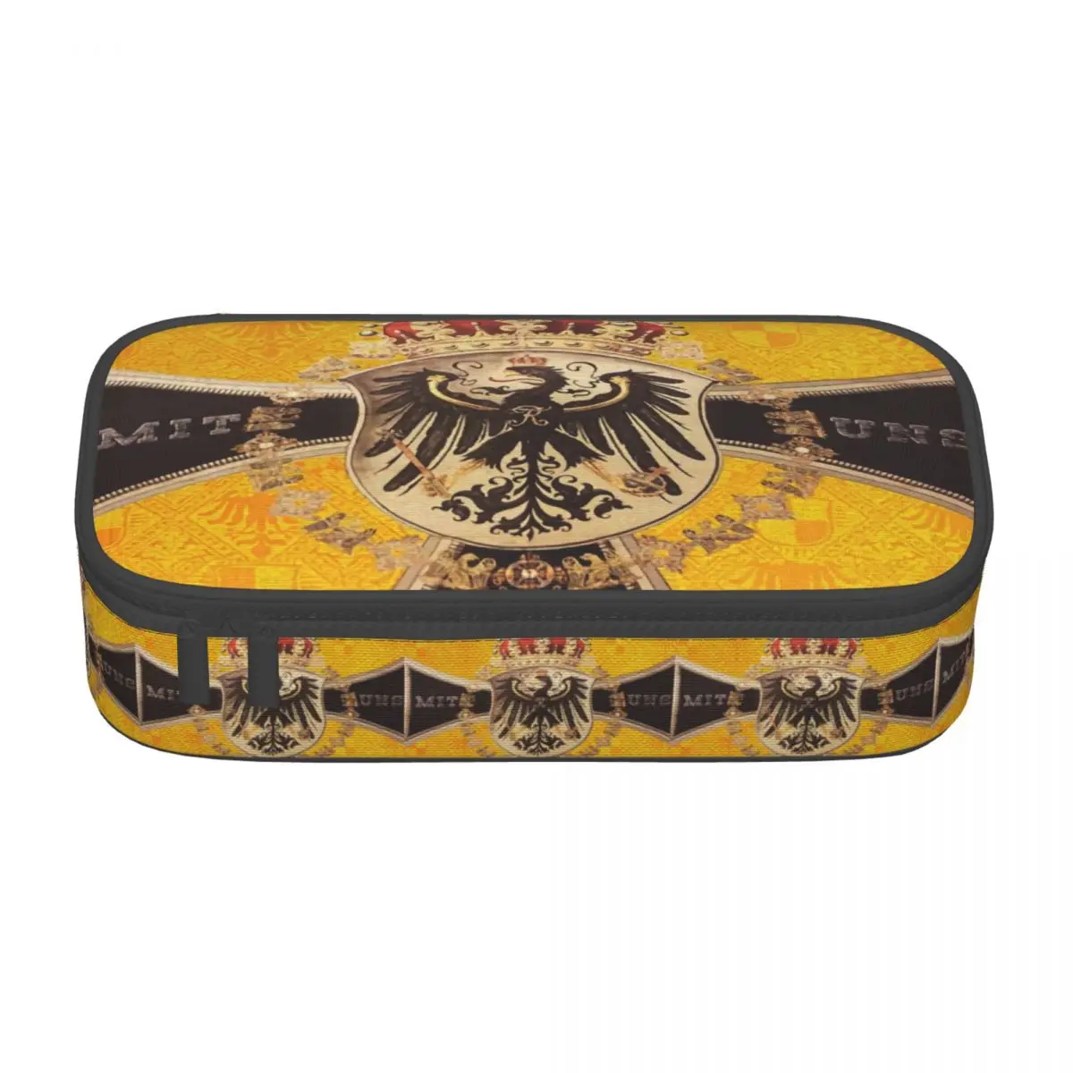 Customized Kawaii Vintage German Eagle Pencil Case for Boys Gilrs Large Storage Kingdom of Prussia Pencil Box School Accessories