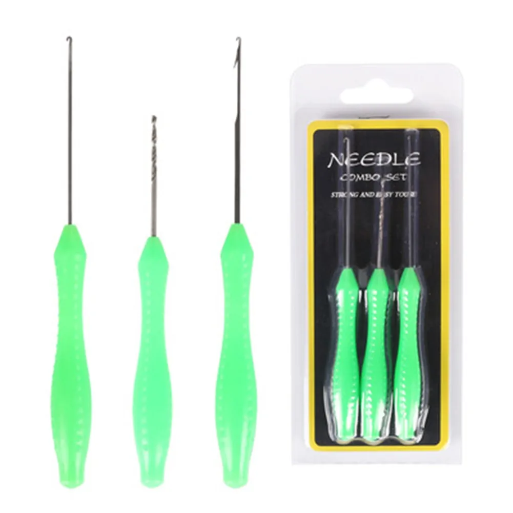 Baiting Needle Set 2 3 4 Pcs Hook Drill Boilie Bait Carp Fishing Terminal Tackle Making Tools Hook Needles Pesca Iscas Tackle