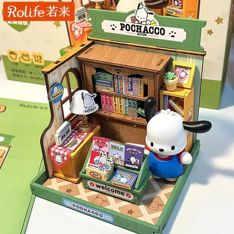 サンリオキュートファンショップdiy組み立てブロック販売店ミニチュアクロミマイメロディパズル組み立てブロックモデルおもちゃ