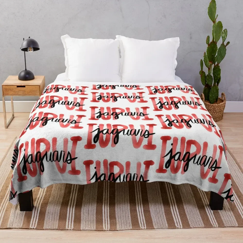 

IUPUI Jaguars Throw Blanket Air Conditioner Soft Blanket for Office Home
