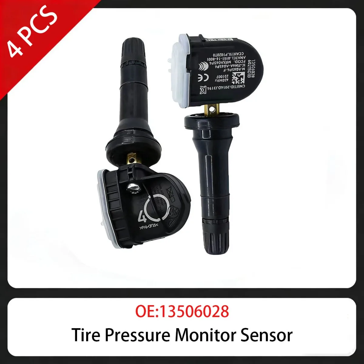 4 Pcs Tire Pressure… - image