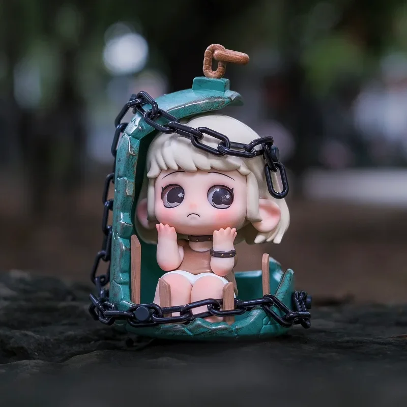 جديد حقيقي Heyone الأسود اللعب Oona'S Last Left Realm سلسلة صندوق أعمى العصرية الشكل حلية هدية جمع ، سطح المكتب الحلي