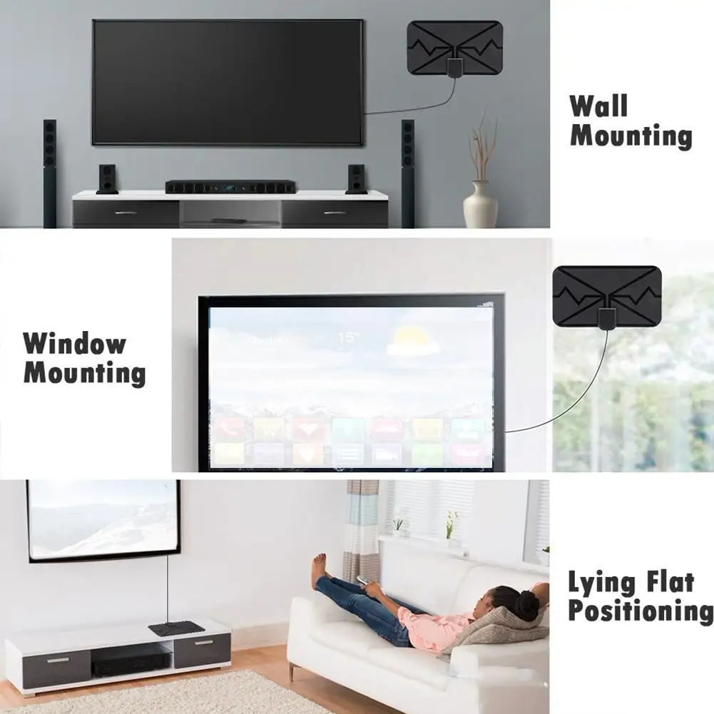 Versterkte HD Digitale TV Antenne Ondersteuning 4K UHD 1080p en Alle Oudere TV Indoor Smart Switch Versterker Signaalversterker