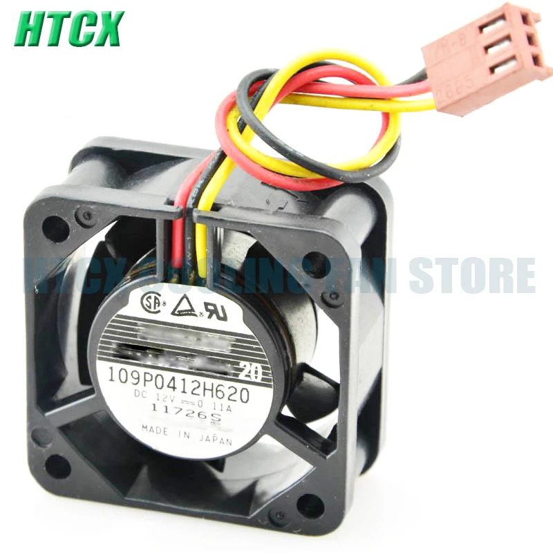 New 109P0412H620 4CM 4020 DC12V 0.11A Double Ball Three Wire Fan