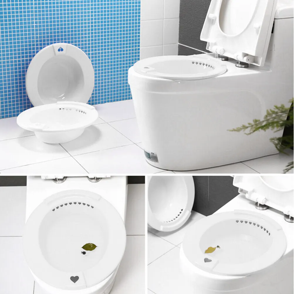 

Portable Sitz Bath for Pregnant Women Over Toilet Hip Bath Basin Medical Grade Plastic Comfortable Design Fits Standard Pedestal
