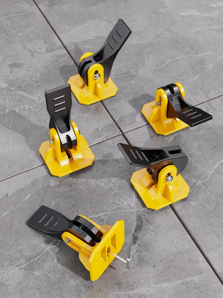 100Pcs/Set Floor Tile Leveling System Tile Leveler Ceramic Adjuster Artifacts Spacers Kit for Laying Wall Tile Construction Tool